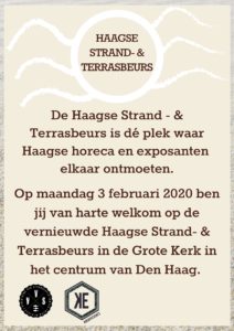 Strandpaviljoenenbeurs 3 februari 2020 13.00 - 17.00 uur Grote Kerk Den Haag